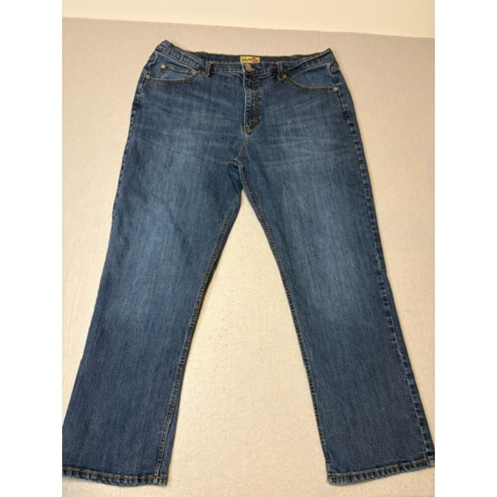 Wrangler 20X Mens Jeans 40 x 32 Stretch Straight Leg Medium Wash Mid Rise